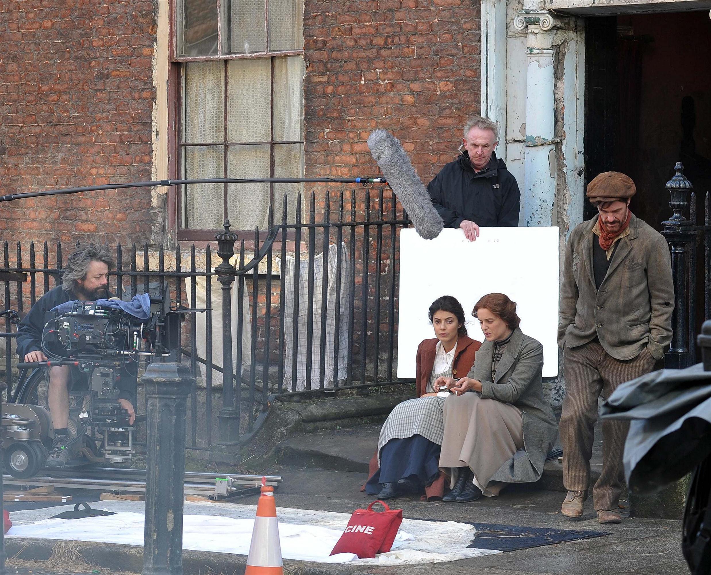 Alessandra Mastronardi and Denise Gough on the set of 'Titanic: Blood and Steel'  | Picture 97121